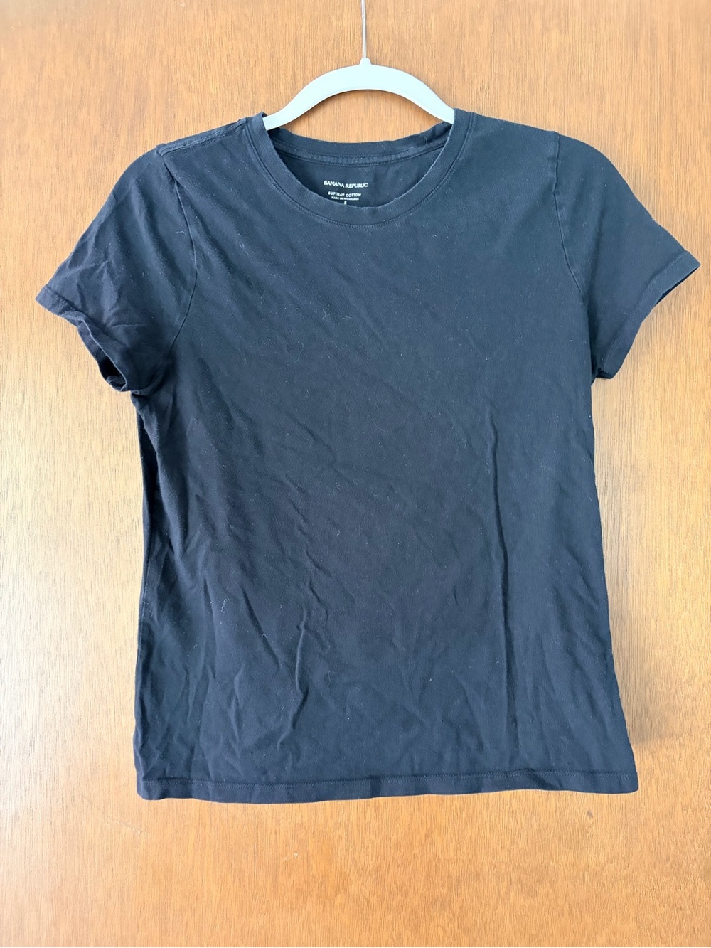 Banana Republic Black Short Sleeve Crewneck Tee